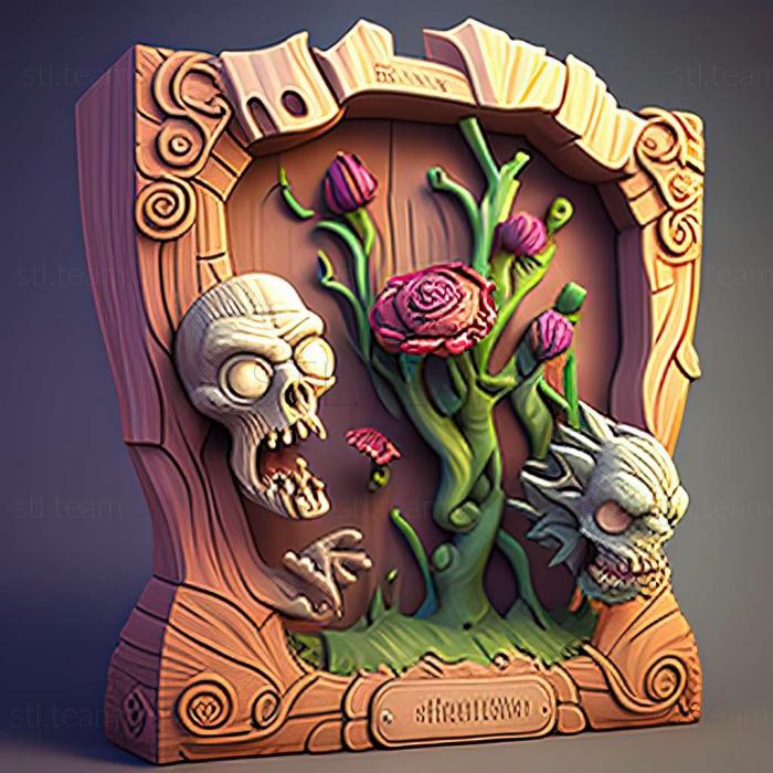 3D модель Игра Растения против Зомби (STL)